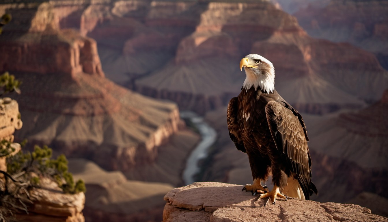 Eagle in Grand Canyon