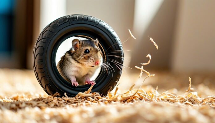 Hamsters on a Wheel Can Run Up to 9 Kilometers in One Night